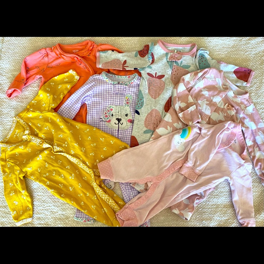Bundle of 3 Month Girls Sleepers